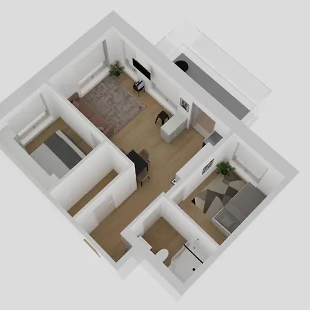 Apartamento New 3-bed & Free Garage Parking